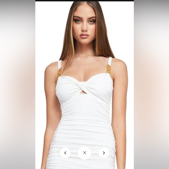 NWT Nookie Fortune Midi‎ Dress in White Size Large $270 - Picture 5 of 11